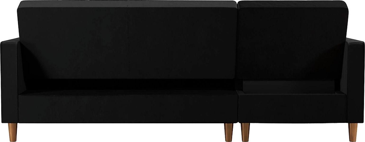 Cosmo Living Ecksofa »Liberty«, mit Schlafffunktion, Recamiere mit Stauraum günstig online kaufen