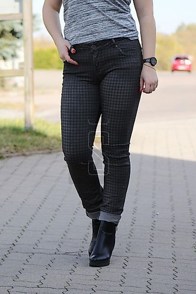 Buena Vista Damen Jeans Italy Stretch Twill houndstooth günstig online kaufen