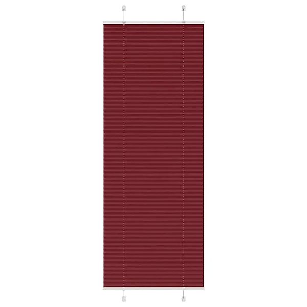 vidaXL Plissee Bordeauxrot 70x200 cm Stoffbreite 69,4 cm Polyester 4015256 günstig online kaufen