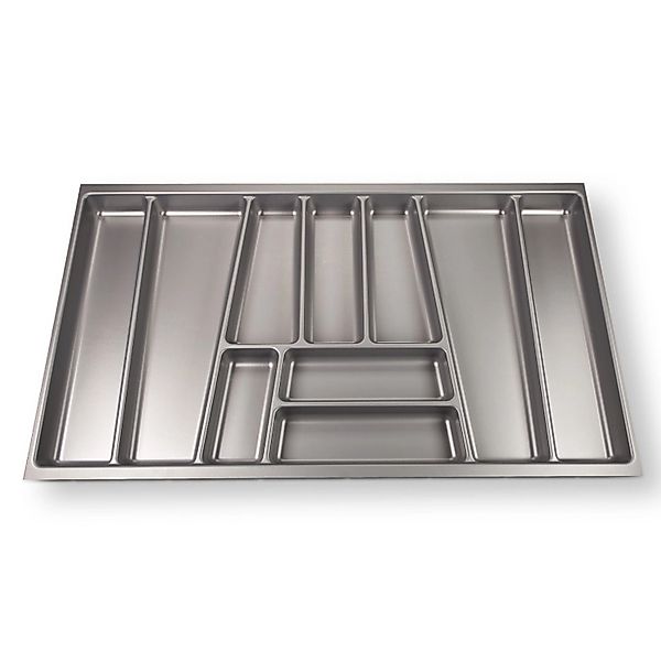 SOTECH ORGA-BOX II Besteckeinsatz 900 mm Höhe 45 mm Silbergrau Für Nobilia günstig online kaufen