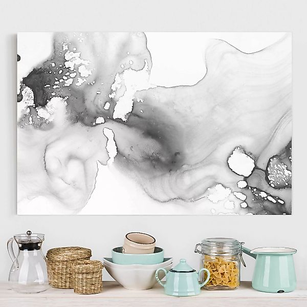 Leinwandbild Abstrakt - Querformat Dunst und Wasser IV günstig online kaufen