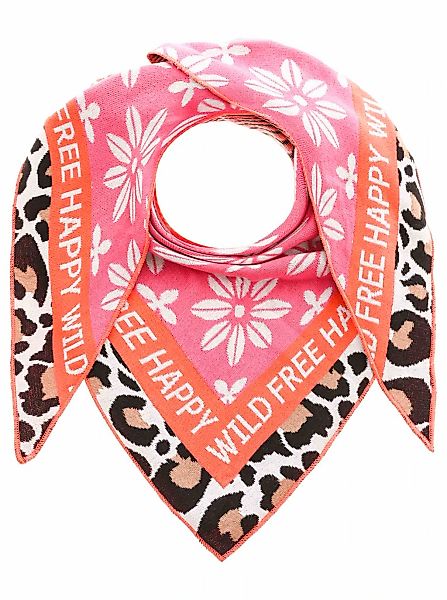 Zwillingsherz Dreieckstuch ""Blumen & Leo"", Eyecatcher Tuch mit Mustermix: günstig online kaufen