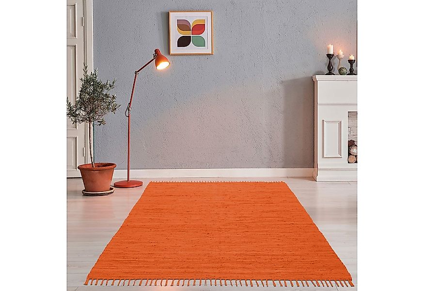 THEKO Teppich Happy Cotton Fleckerl, handgewebt, rechteckig, Höhe: 5 mm, Fl günstig online kaufen