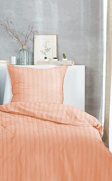 Primera Bettwäsche »Stone-Washed Style«, Bettwäsche mit Streifen aus 100 % günstig online kaufen