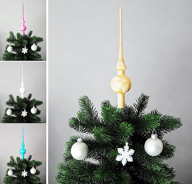 JACK Christbaumspitze JACK Christbaumspitze Spitze Glas 28cm Eislack Glanz günstig online kaufen