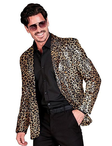 Widmann S.r.l. Kostüm Pailletten Anzugjacke Leopardenmuster für Herren günstig online kaufen