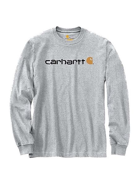 Carhartt Langarmshirt Carhartt Long-Sleeve Logo grau günstig online kaufen