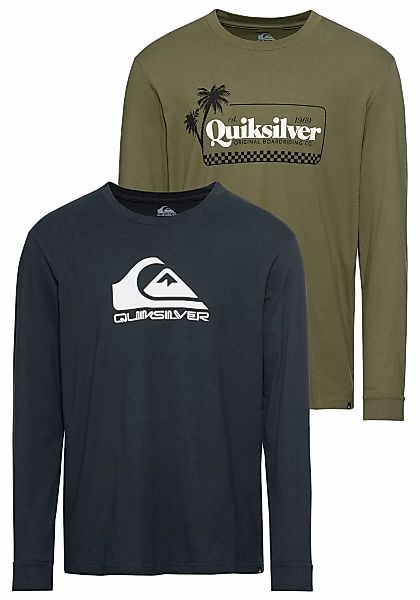 Quiksilver Langarmshirt, (Packung, 2 tlg., 2er-Pack) günstig online kaufen