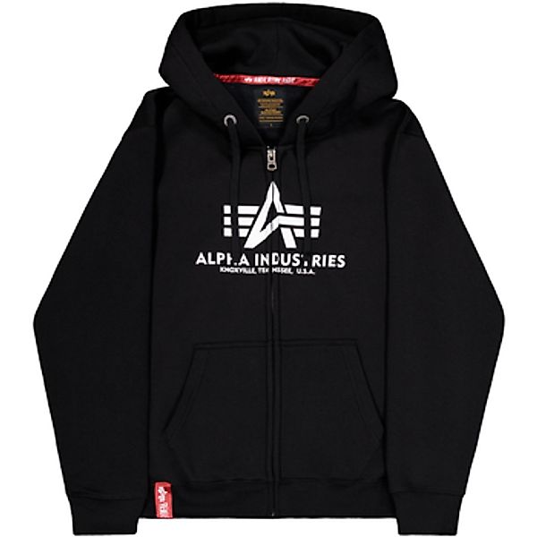 Alpha Industries  Sweatshirt Basic Zip Hoodie - black günstig online kaufen