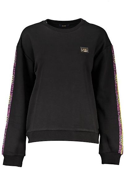 Cavalli Class Sweatshirt Schwarzer Damenpullover: Langarm, Rundhals günstig online kaufen