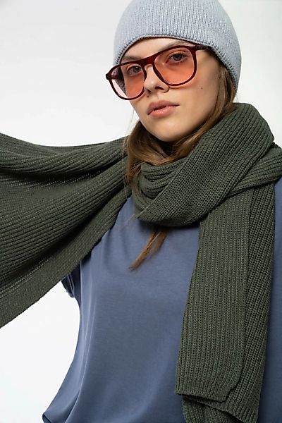 Nagna Rippstrick Schal aus Bio Baumwolle günstig online kaufen