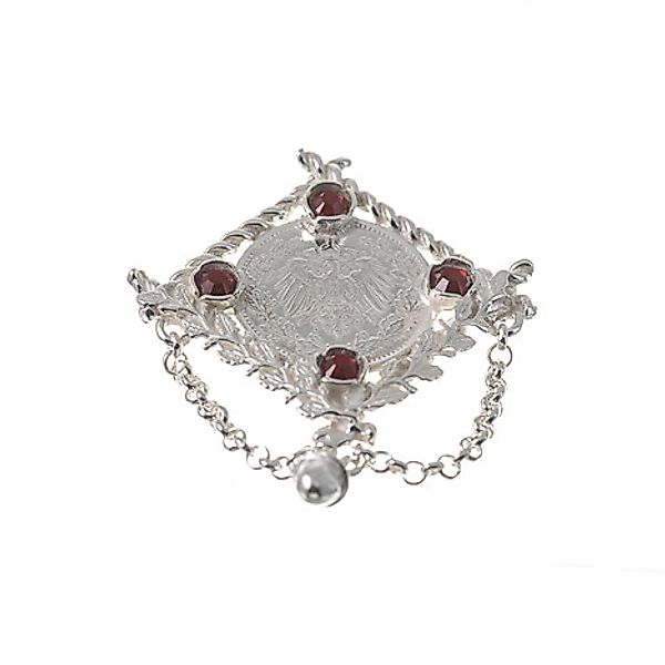 SIGO Brosche 925 Silber Trachtenschmuck Mark rot günstig online kaufen