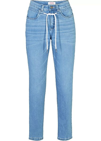 Boyfriend Jeans Mid Waist, Bindegürtel günstig online kaufen