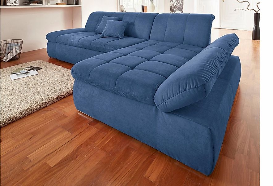 DOMO collection Ecksofa "NMoric XXL, B/T/H: 300/172/80cm, L-Form", wahlweis günstig online kaufen