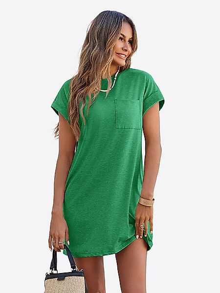 Imily Bela Minikleid Damen Sommerliches T-Shirt Kleid mit Taschen (Packung, günstig online kaufen