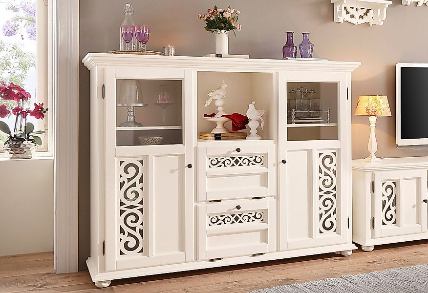 Home affaire Highboard Arabeske, Vitrine in günstig online kaufen