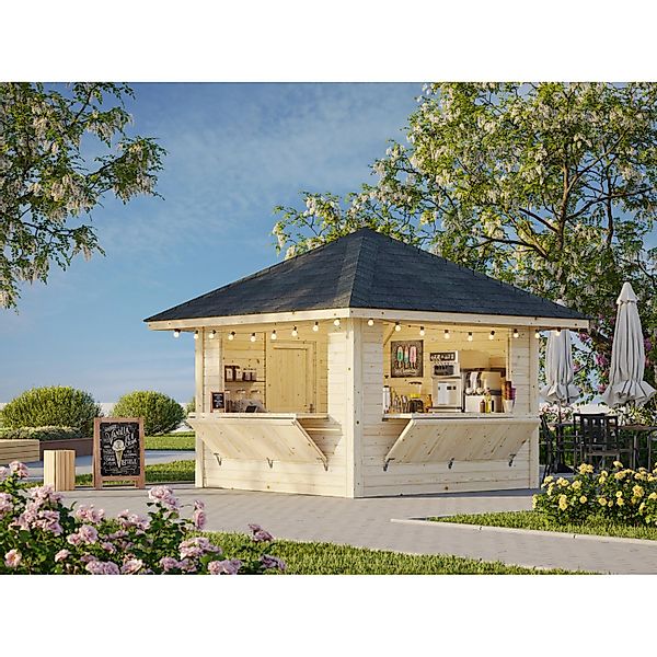 Palmako Marktstand Bianca Set 105 300 x 300 cm Lackiert Weiß FSC® günstig online kaufen