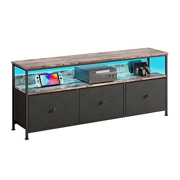 Furnishings Home TV-Schrank Mit LED-Beleuchtung Lowboard TV-Schrank 16-farb günstig online kaufen