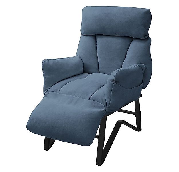 ML-DESIGN Loungesessel Wohnzimmersessel mit Armlehnen Fußablage Seitentasch günstig online kaufen