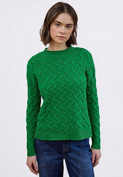 STREET ONE STUDIO Stehkragenpullover im soften Baumwoll-Mix günstig online kaufen