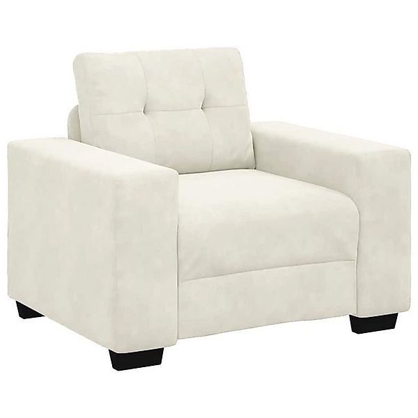 vidaXL Sofa Sessel Creme 60 cm Samt günstig online kaufen
