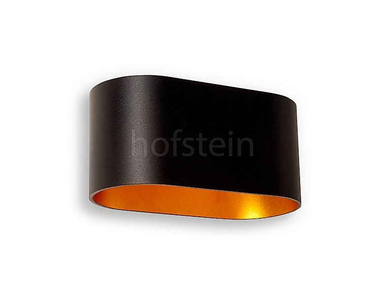hofstein Wandleuchte »Leuca« Wandlampe aus Metall in Schwarz/Gold, ohne Leu günstig online kaufen