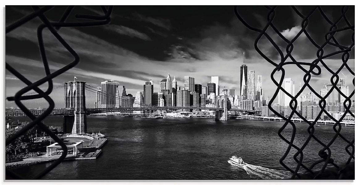 Artland Glasbild "Brooklyn Bridge New York I", Amerika, (1 St.), in verschi günstig online kaufen