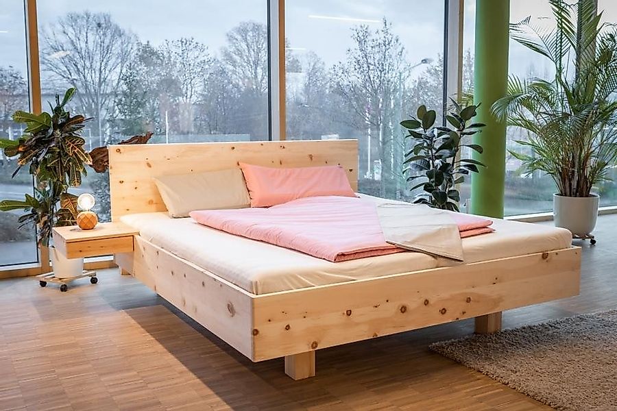 geborgenschlafen Massivholzbett aus Zirbenholz, Zirbenbett, Handgefertigt günstig online kaufen