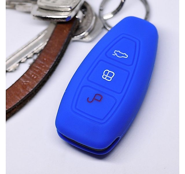 mt-key Schlüsseltasche Autoschlüssel Softcase Silikon Schutzhülle Blau, For günstig online kaufen