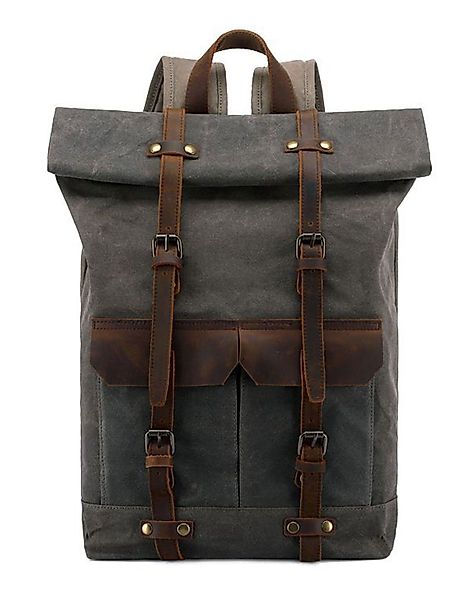 OKWISH Laptoprucksack Rucksack Schulrucksack Lederrucksack Reiserucksack günstig online kaufen