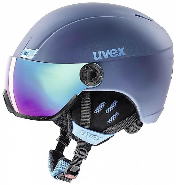 uvex HLMT 400 Visor Style Skihelm (Größe: 53-58 cm, 40 navyblue mat) günstig online kaufen