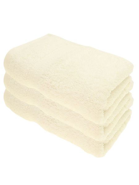 Julie Julsen Handtücher 3-Handtücher-Naturweiß, Bio-Baumwolle (3-St) günstig online kaufen