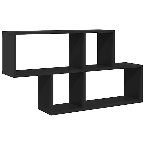 vidaXL Regal Wandregal Schwarz 100x20x53 cm günstig online kaufen