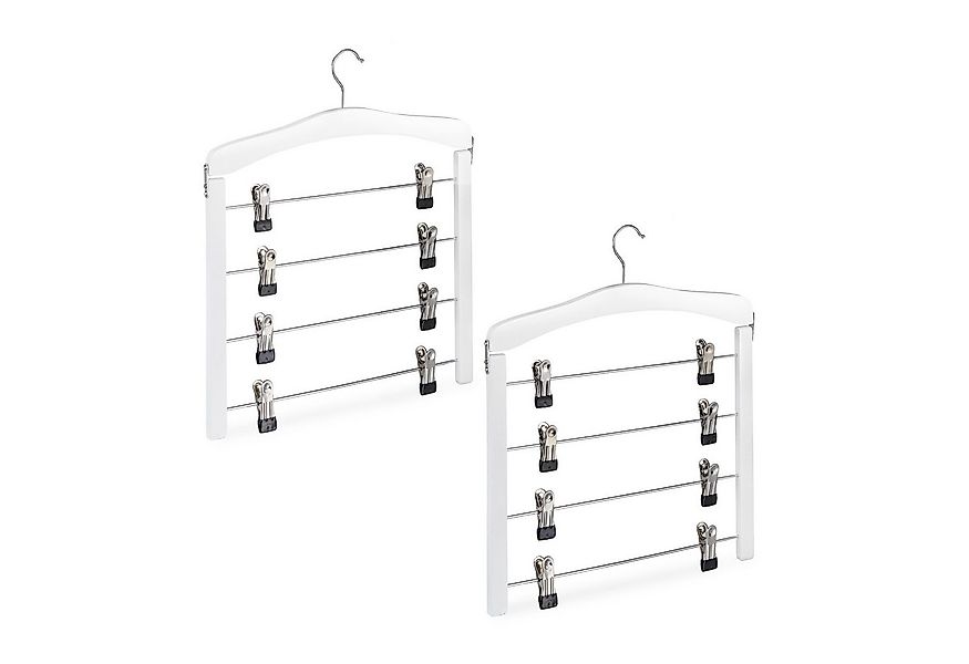 relaxdays Mehrfach-Kleiderbügel Rockbügel mehrfach 2er Set, (2er Set) günstig online kaufen
