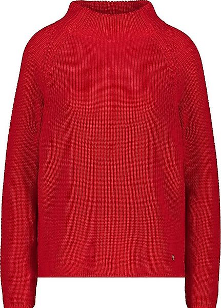 Monari Rundhalspullover Eleganter Strickpullover mit zeitlosem Perlfangmust günstig online kaufen