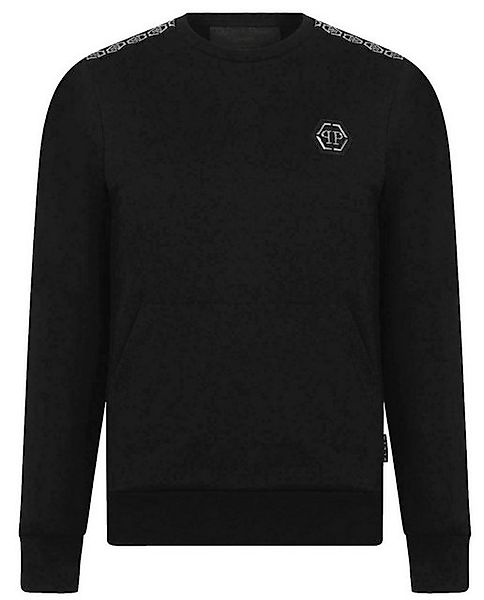 PHILIPP PLEIN Sweatshirt Sweatshirt Sweater Tape Logo Pulli Pullover eine K günstig online kaufen