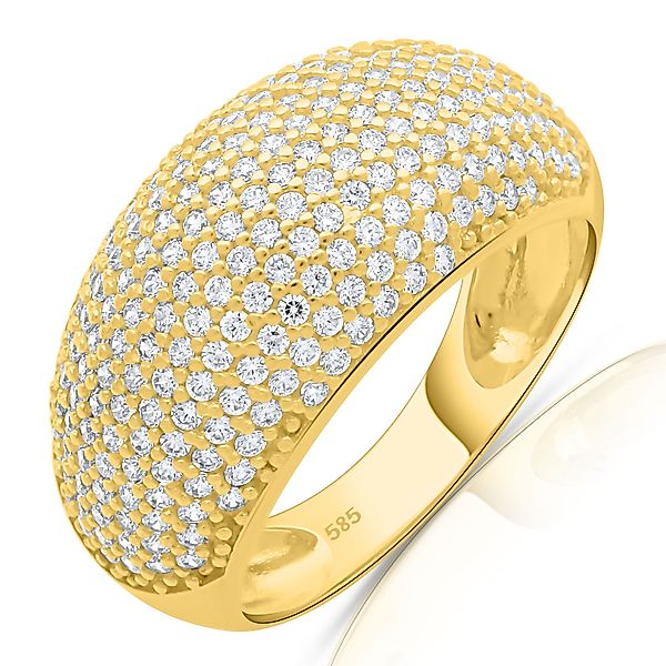 Tony Fein Goldring Cocktail Ring Breit günstig online kaufen