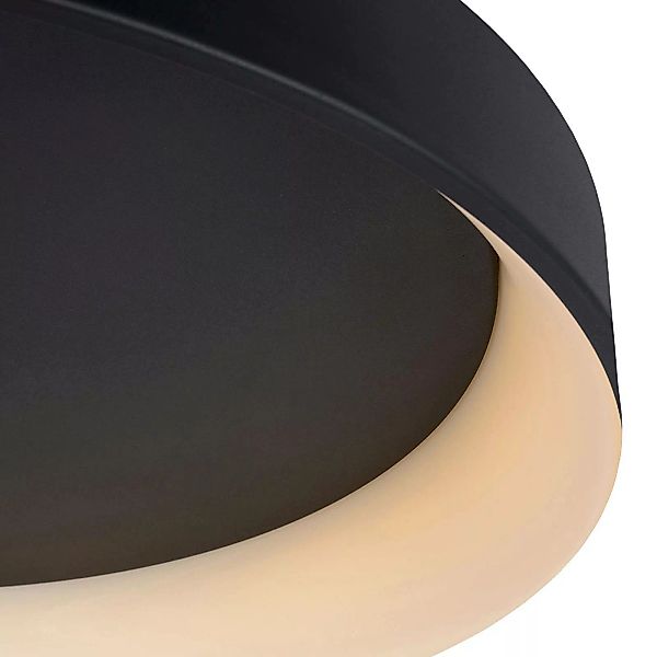 LED-Deckenleuchte Talowe schwarz Ø 30 cm günstig online kaufen