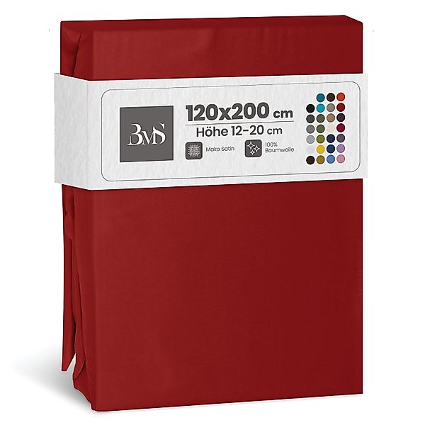 BETTWAESCHE-MIT-STIL Spannbettlaken Mako Satin Spannbettlaken, Matratzenhöh günstig online kaufen
