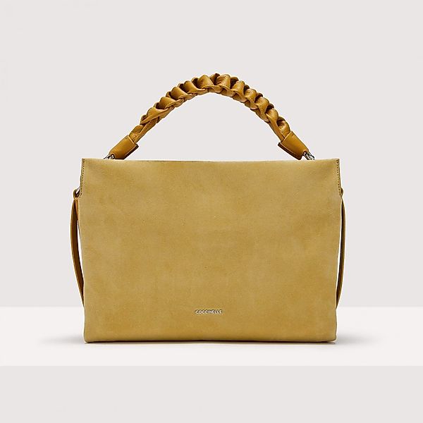 Coccinelle Handtasche BOHEME SUEDE M Wildleder CITRONELLA GELB günstig online kaufen