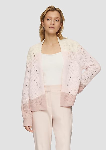 s.Oliver BLACK LABEL Strickjacke Alpakamix-Cardigan mit günstig online kaufen