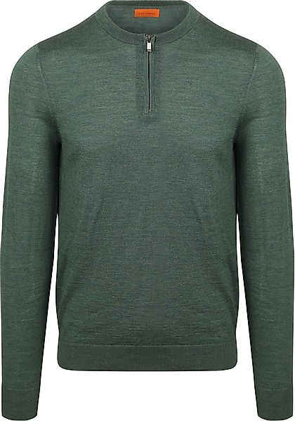Suitable Crew Zip Merino Grün - Größe L günstig online kaufen