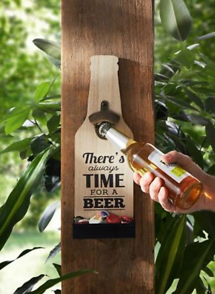 HOME Living Flaschenöffner SPAR-SET 2x Time for Beer Flaschenöffner natur günstig online kaufen