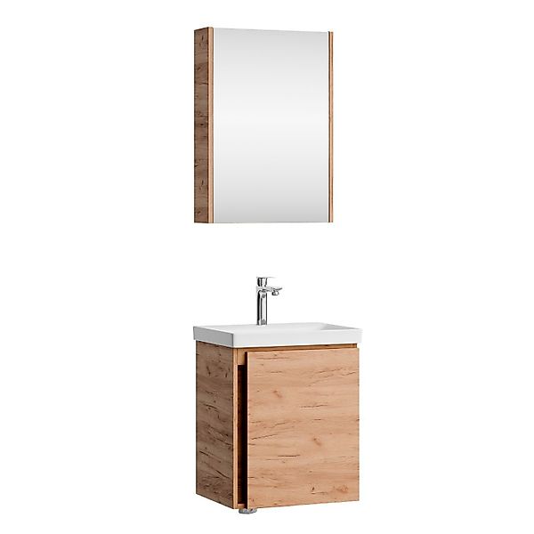 Planetmöbel Badmöbel-Set Badmöbel-Set mit Spiegelschrank 50cm, günstig online kaufen