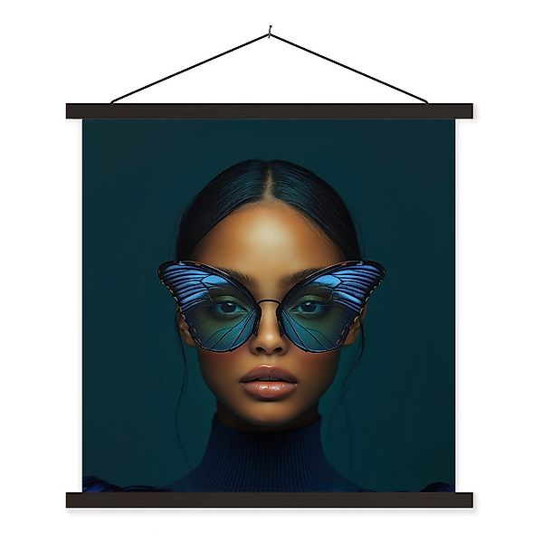 MuchoWow Poster Frau - Schmetterling - günstig online kaufen