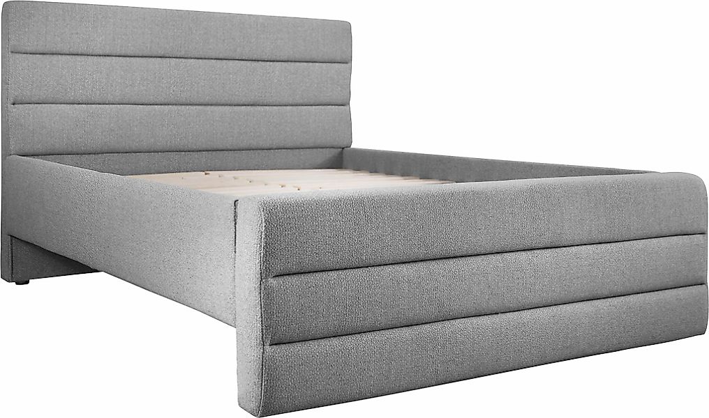 OTTO products Polsterbett "Merrit" Quernaht im Kopf- und Fußteil, in 5 Brei günstig online kaufen