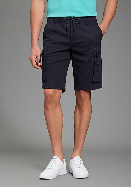 Bruno Banani Cargoshorts Cargohose mit geradem Bein, mit Bindeband am Bund günstig online kaufen
