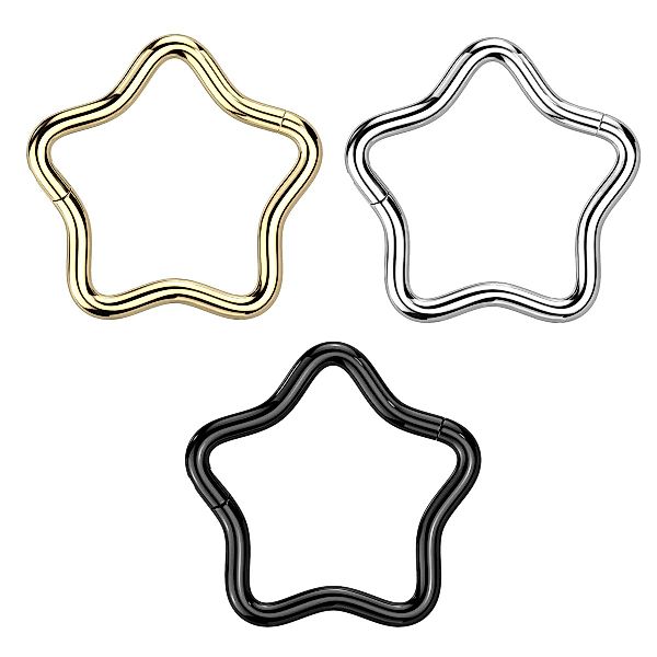 Taffstyle Nasenpiercing Septum Piercing Stern Segmentring günstig online kaufen