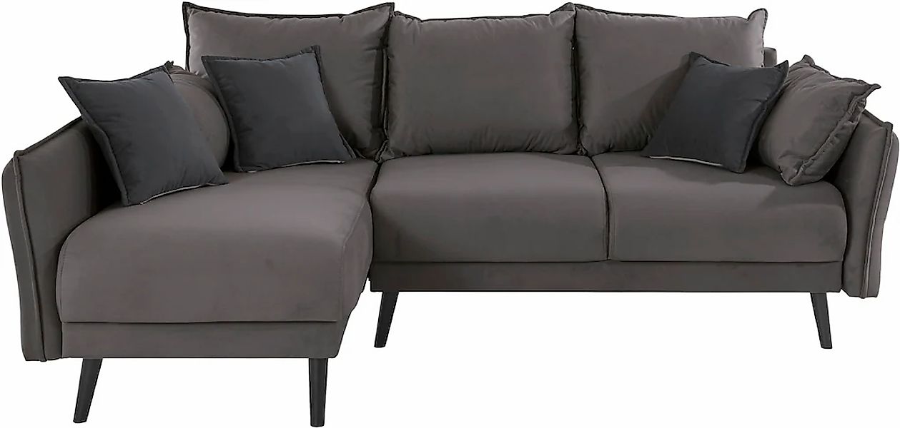 INOSIGN Ecksofa »Asra L-Form«, incl. Bettfunktion und Bettkasten, Seitentas günstig online kaufen