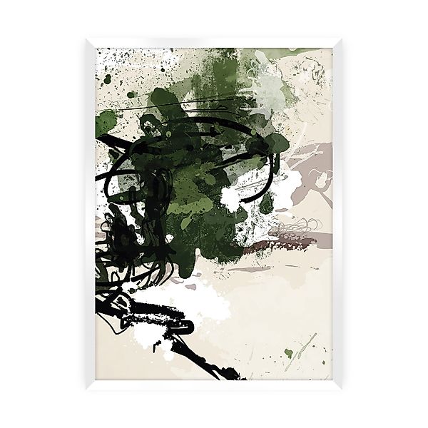 Poster Abstract II, 50 x 70 cm , Rahmen wählen: weiss günstig online kaufen